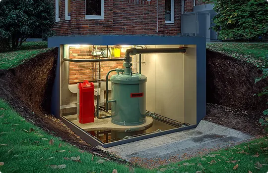 Подземная насосная камера